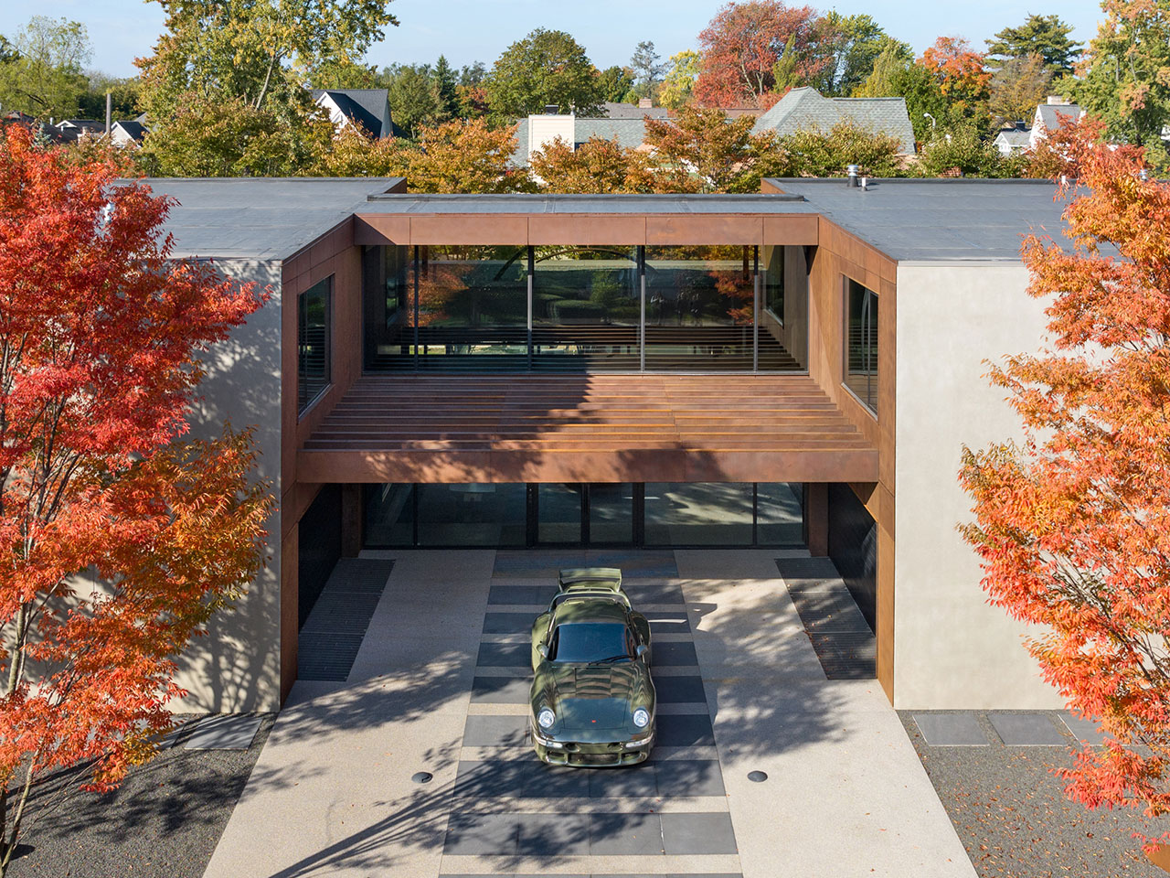 Explore a Modern Michigan Home Designed Around a Rare Porsche Collection
